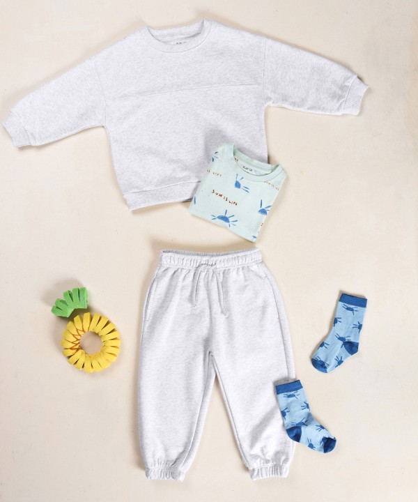 Sweat en maille avec coton recycl?