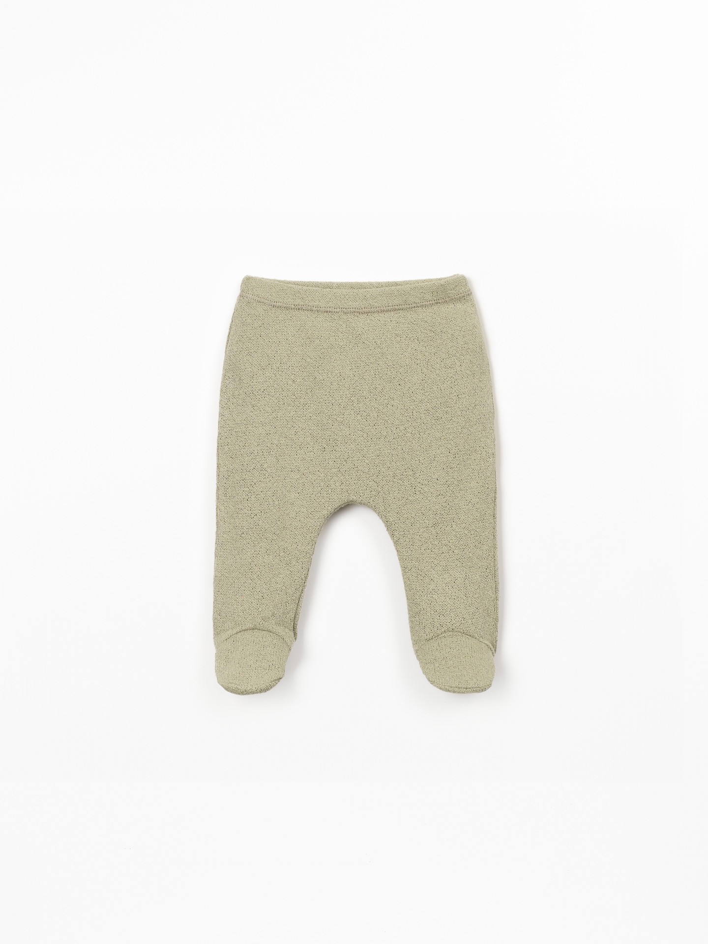 Leggings em mistura de fibras naturais e fibras recicladas