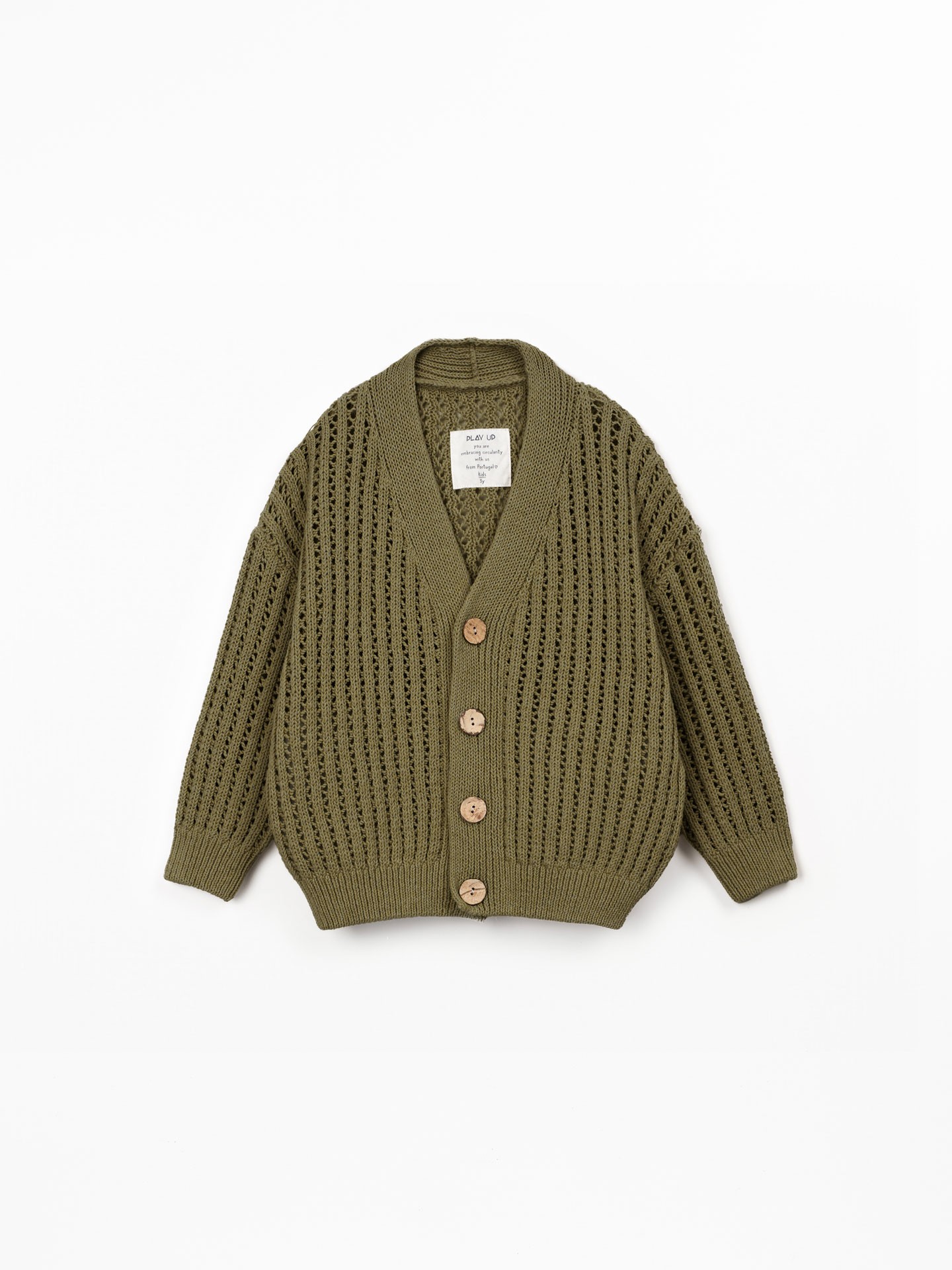 Veste en maille tricotée