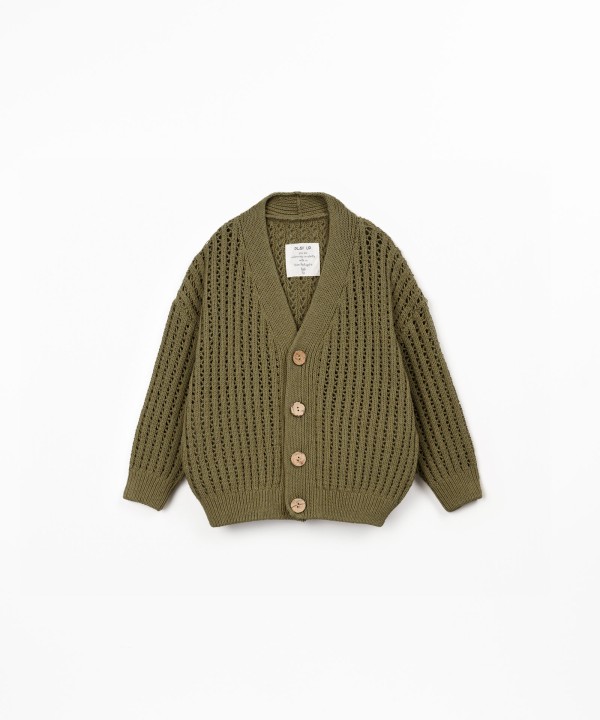 Veste en maille tricotée