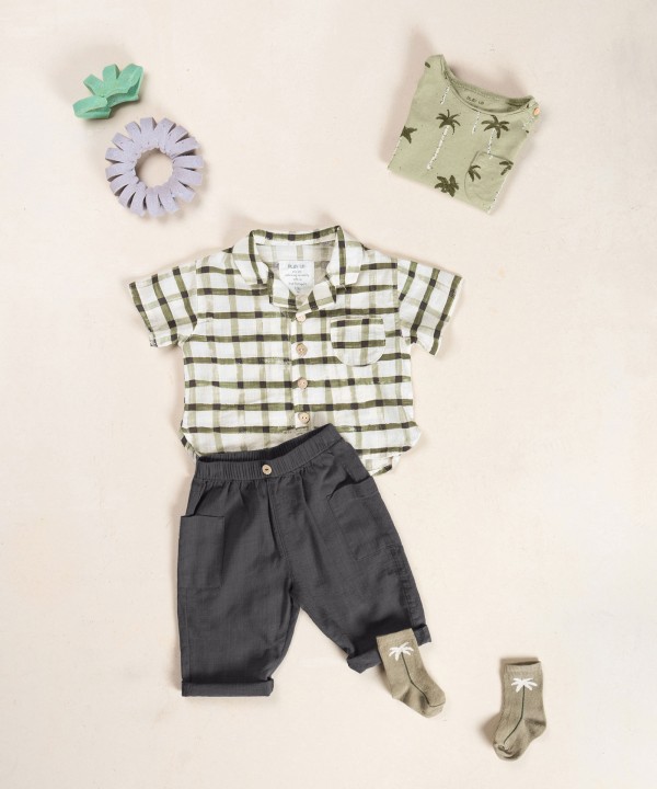 Pantalon en tissu de coton biologique