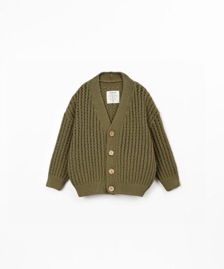 Veste en maille tricotée