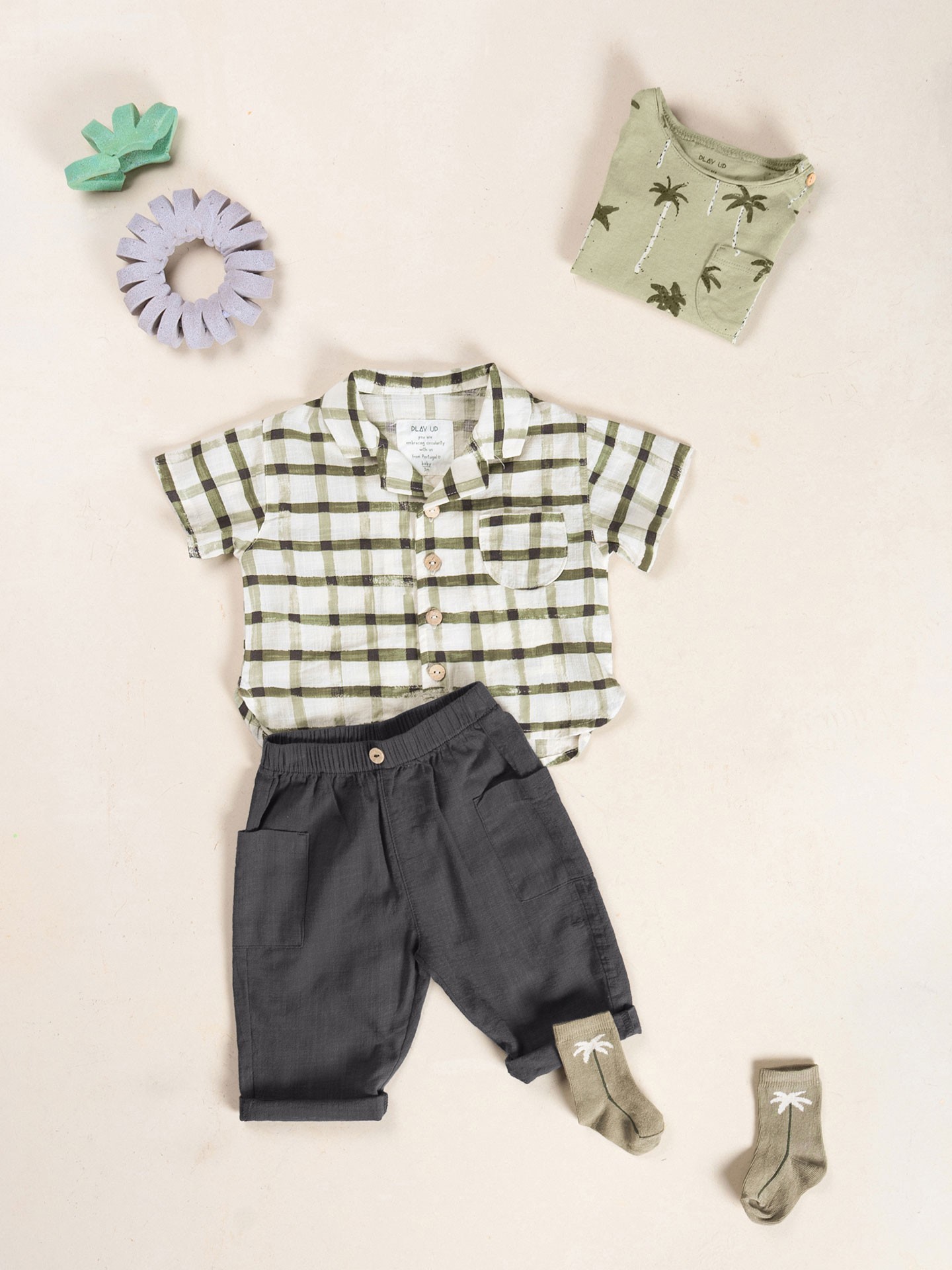 Pantalon en tissu de coton biologique