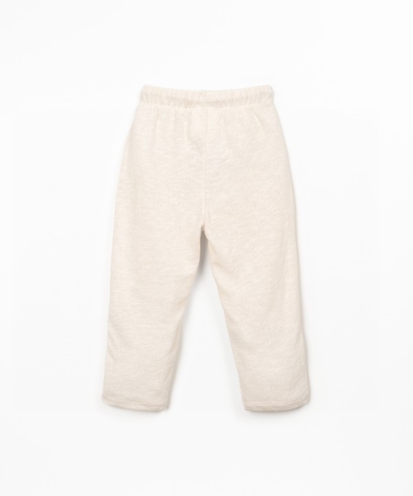 Pantalon en maille de fibres naturelles