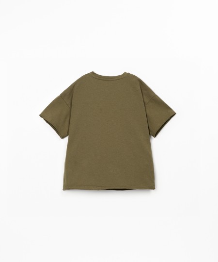 Camiseta con bolsillo en el pecho