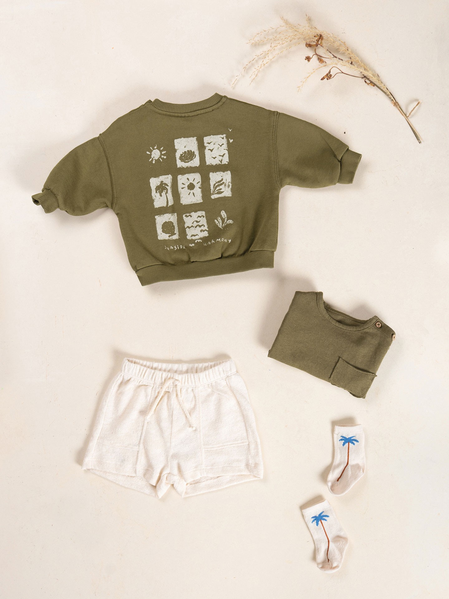 Organic cotton knit sweater