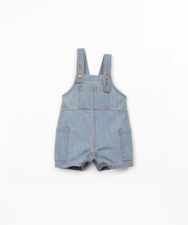 Combinaison en denim de coton