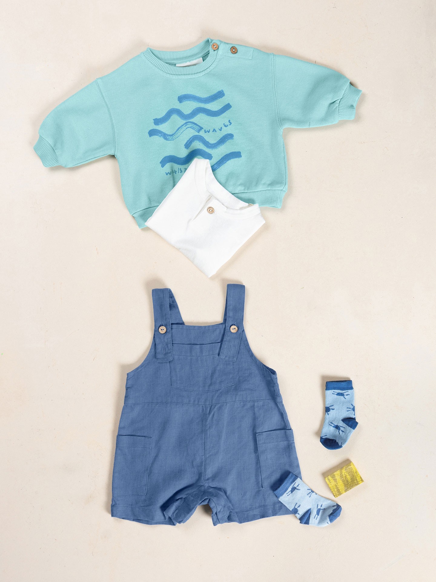 Salopette en tissu de lin