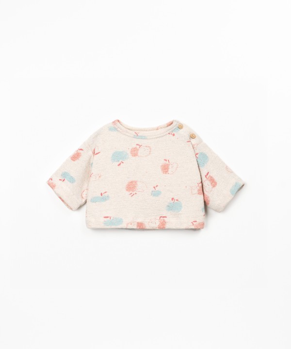 Pull avec imprim� de pommes