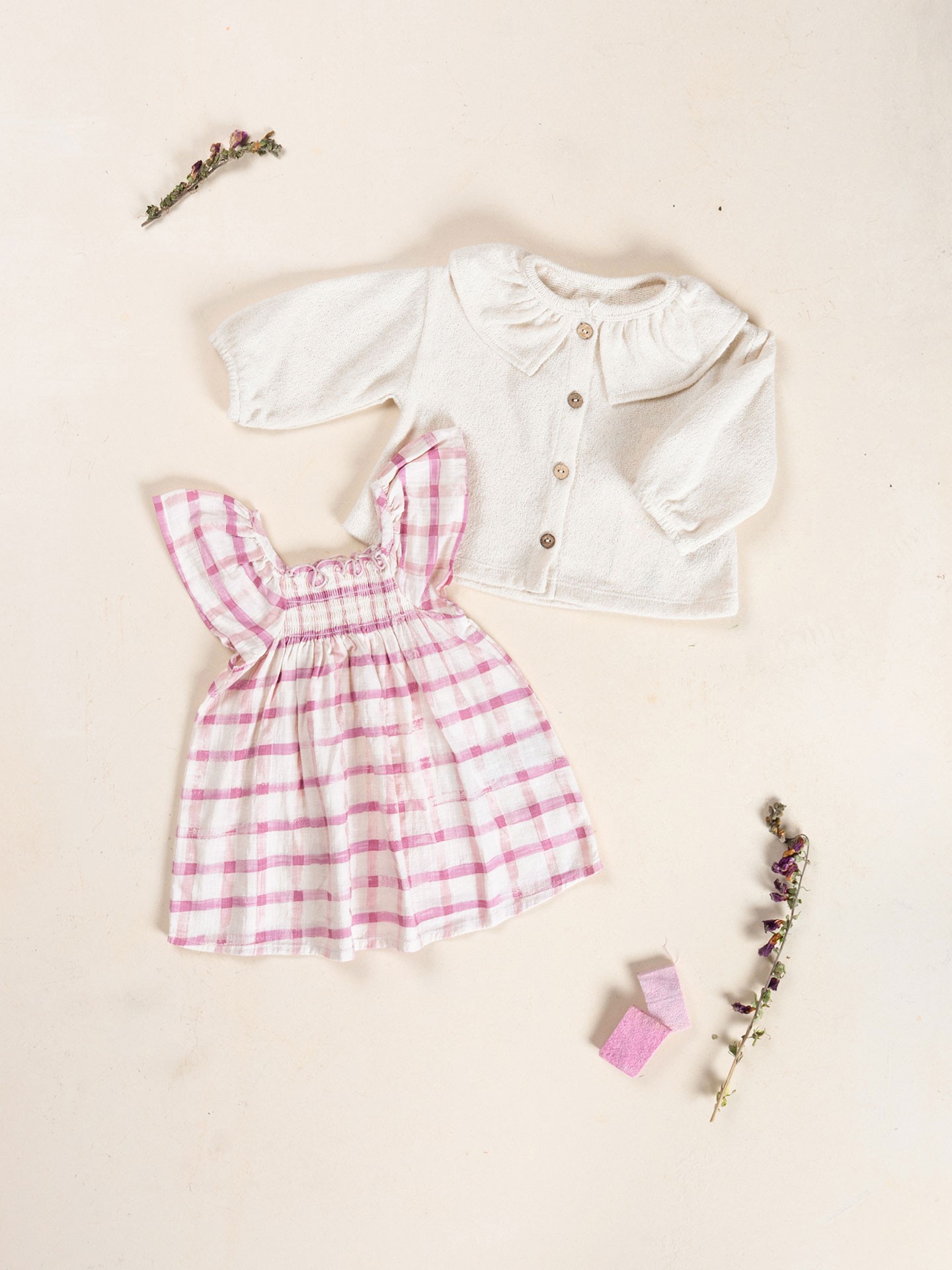 Veste en mélange de coton et fibres recyclées