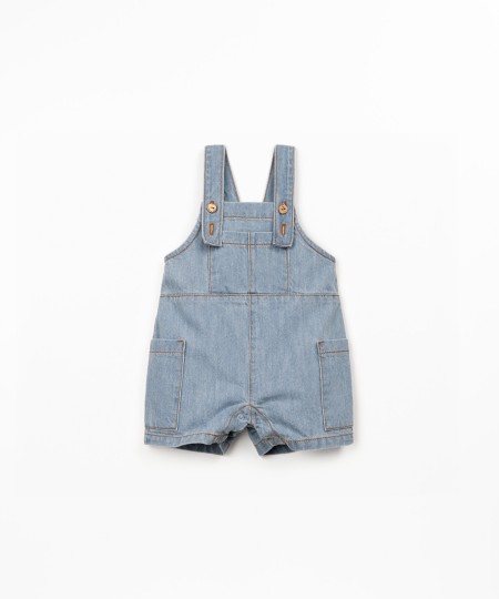 Combinaison en denim de coton