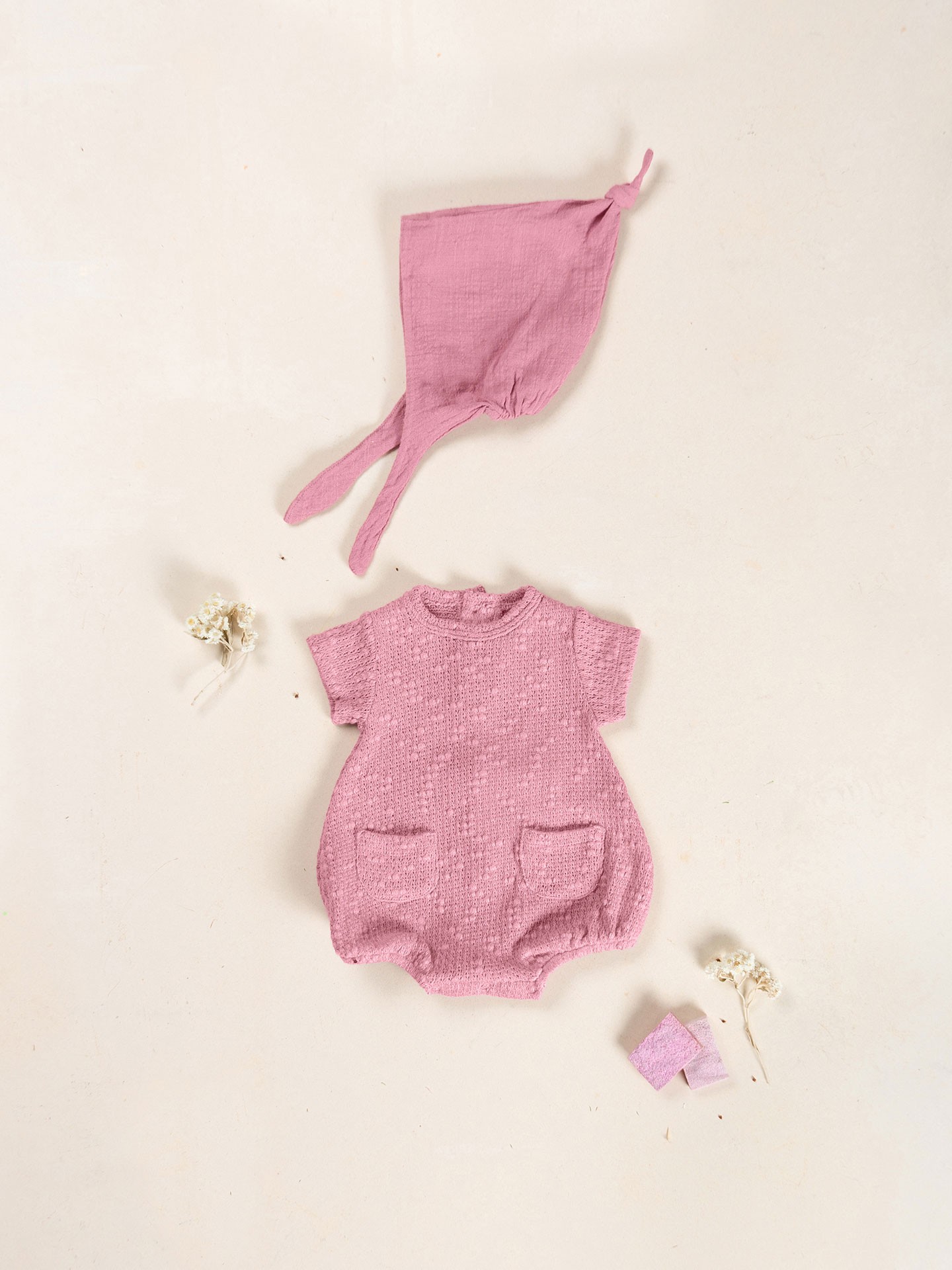 Combinaison en mélange de coton et coton recyclé