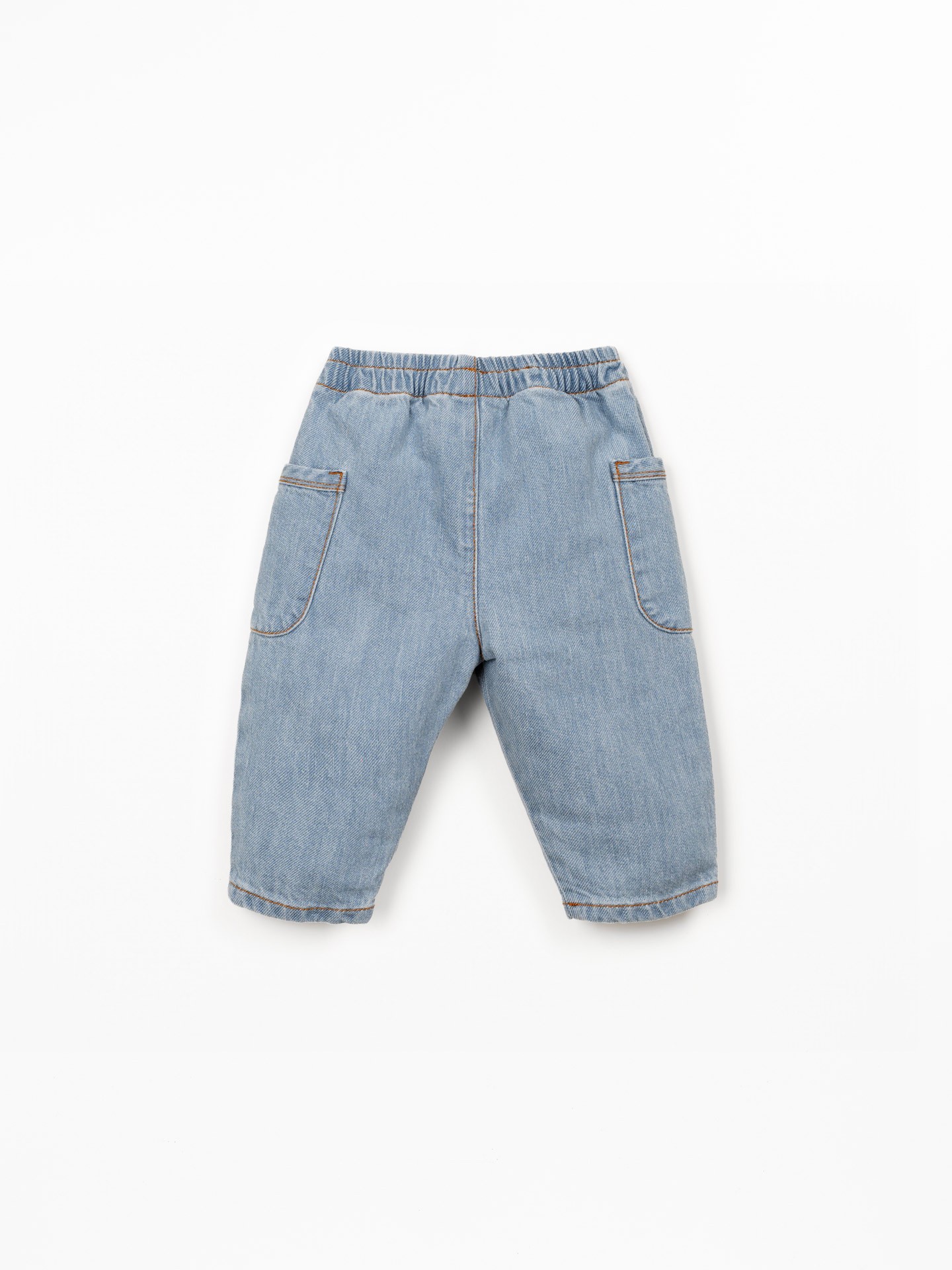 Pantaloni in denim con tasche laterali