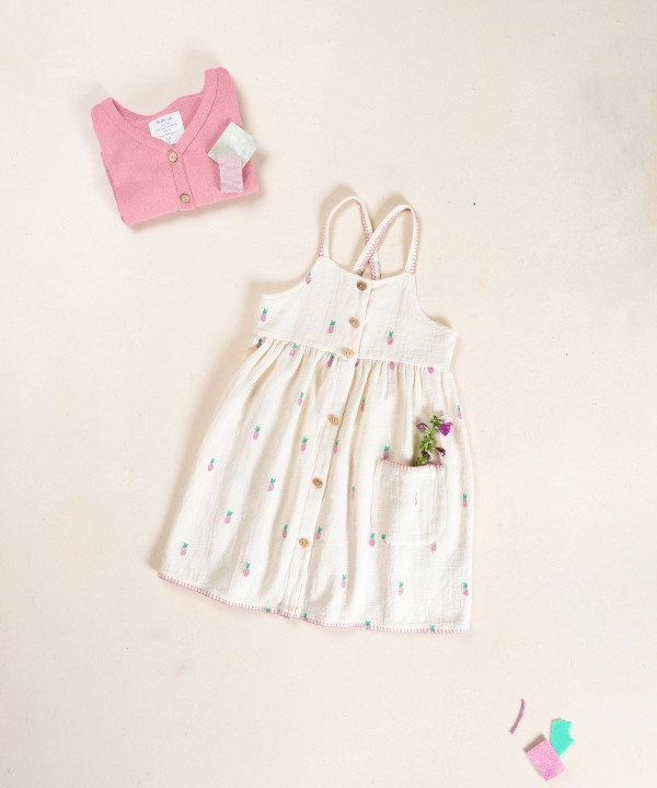 Robe avec imprim� ananas