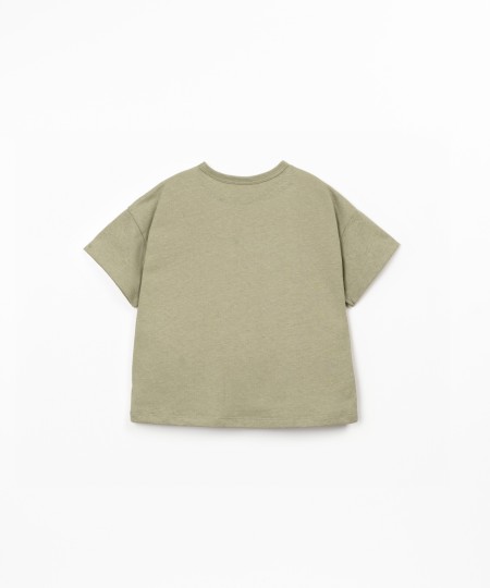Organic cotton and linen jersey t-shirt