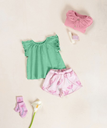 Tunic in organic cotton fabric