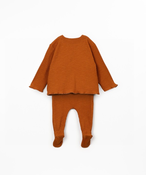 Ensemble en maille de coton biologique