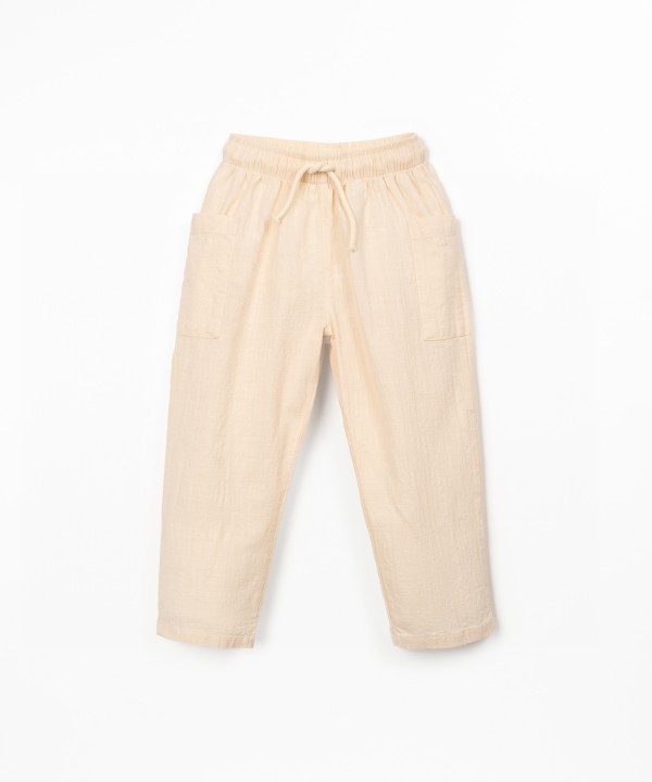 Pantalon en tissu de coton biologique