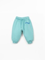 Jersey trousers with design