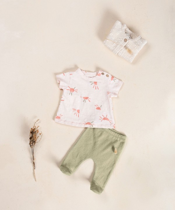 T-shirt en coton biologique avec imprim?