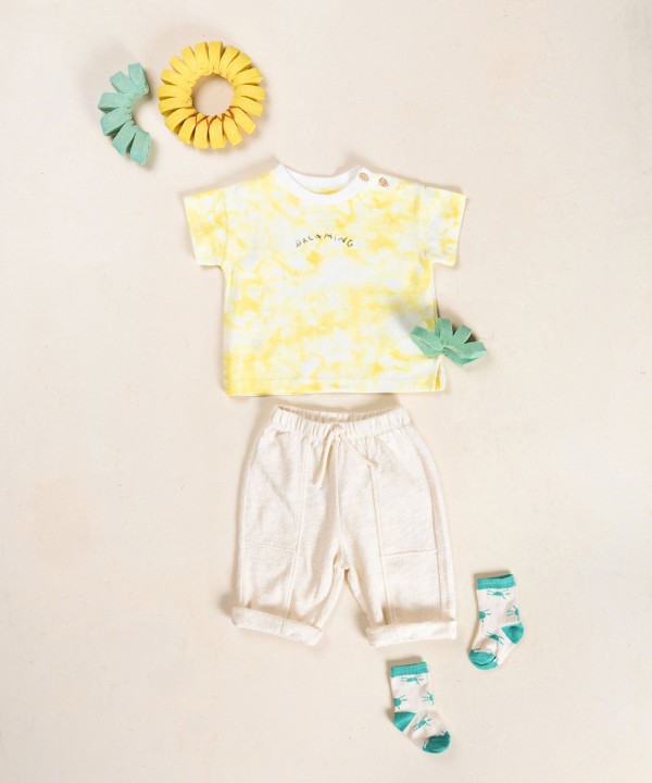 Pantalon en maille de coton biologique