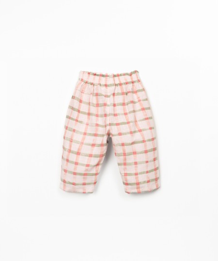Pantalon à motif à carreaux