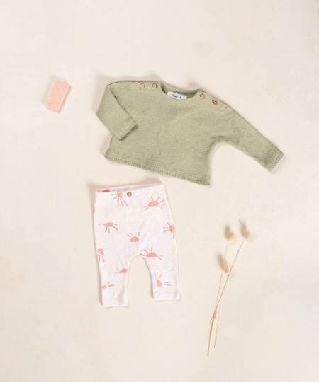 Jersey con mezcla de fibras naturales y recicladas