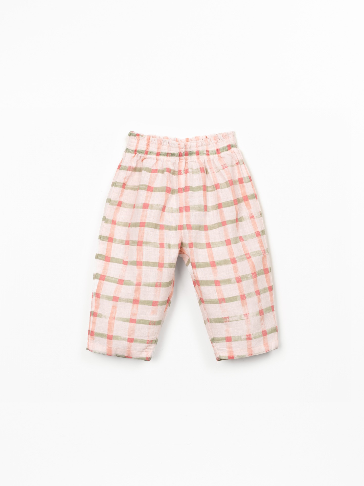 Pantalon à motif à carreaux