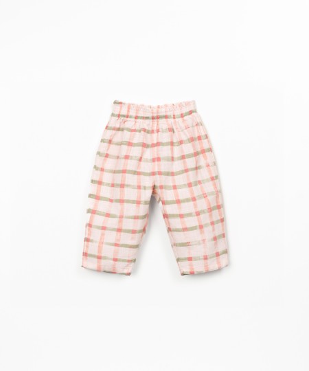 Pantalon � motif � carreaux