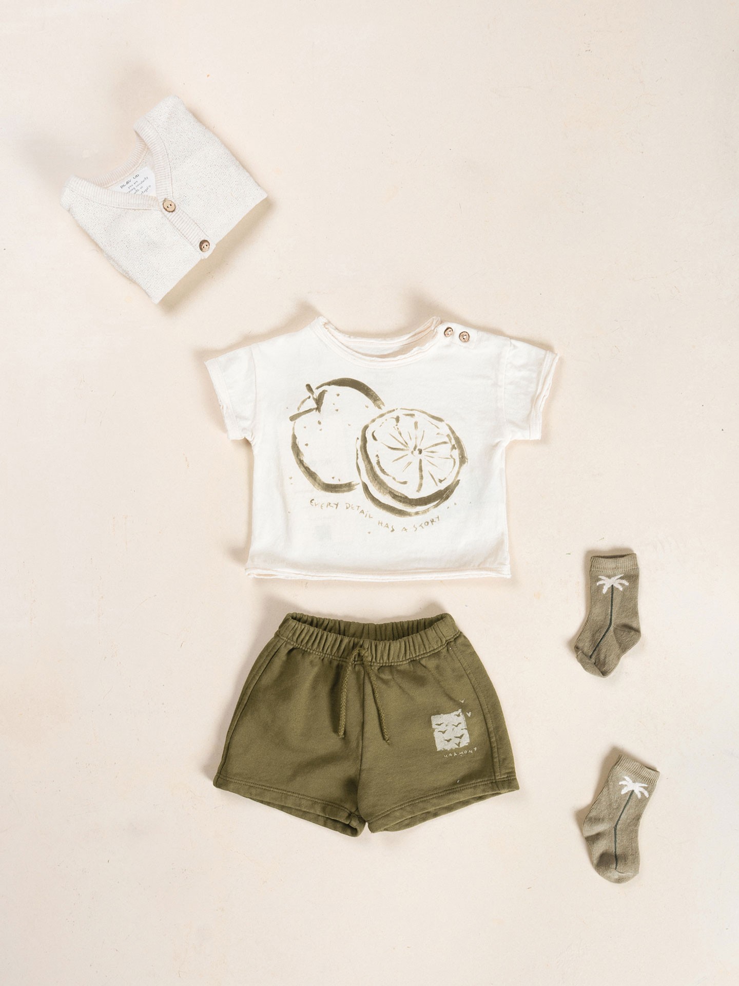 Short en jersey avec motif