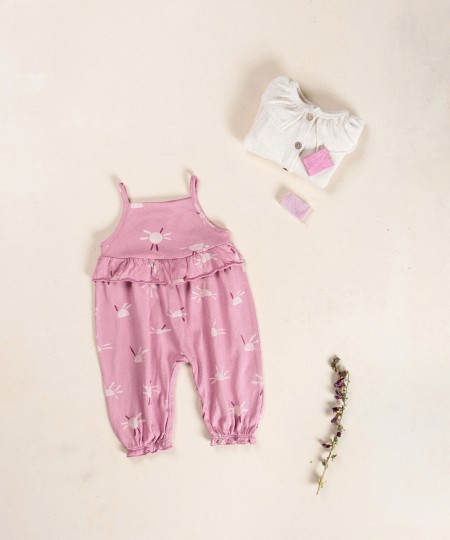 Combinaison en maille imprimée