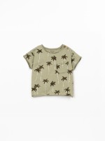 T-shirt with palm tree print