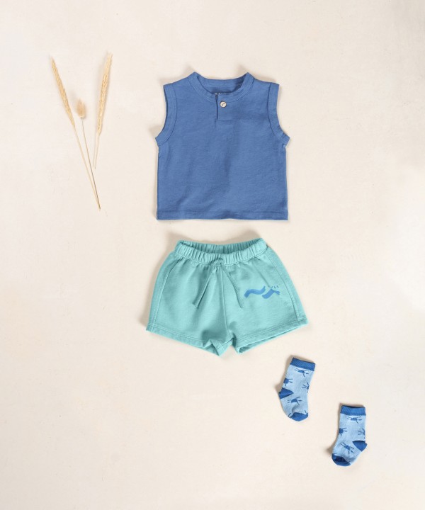 Jersey shorts with design