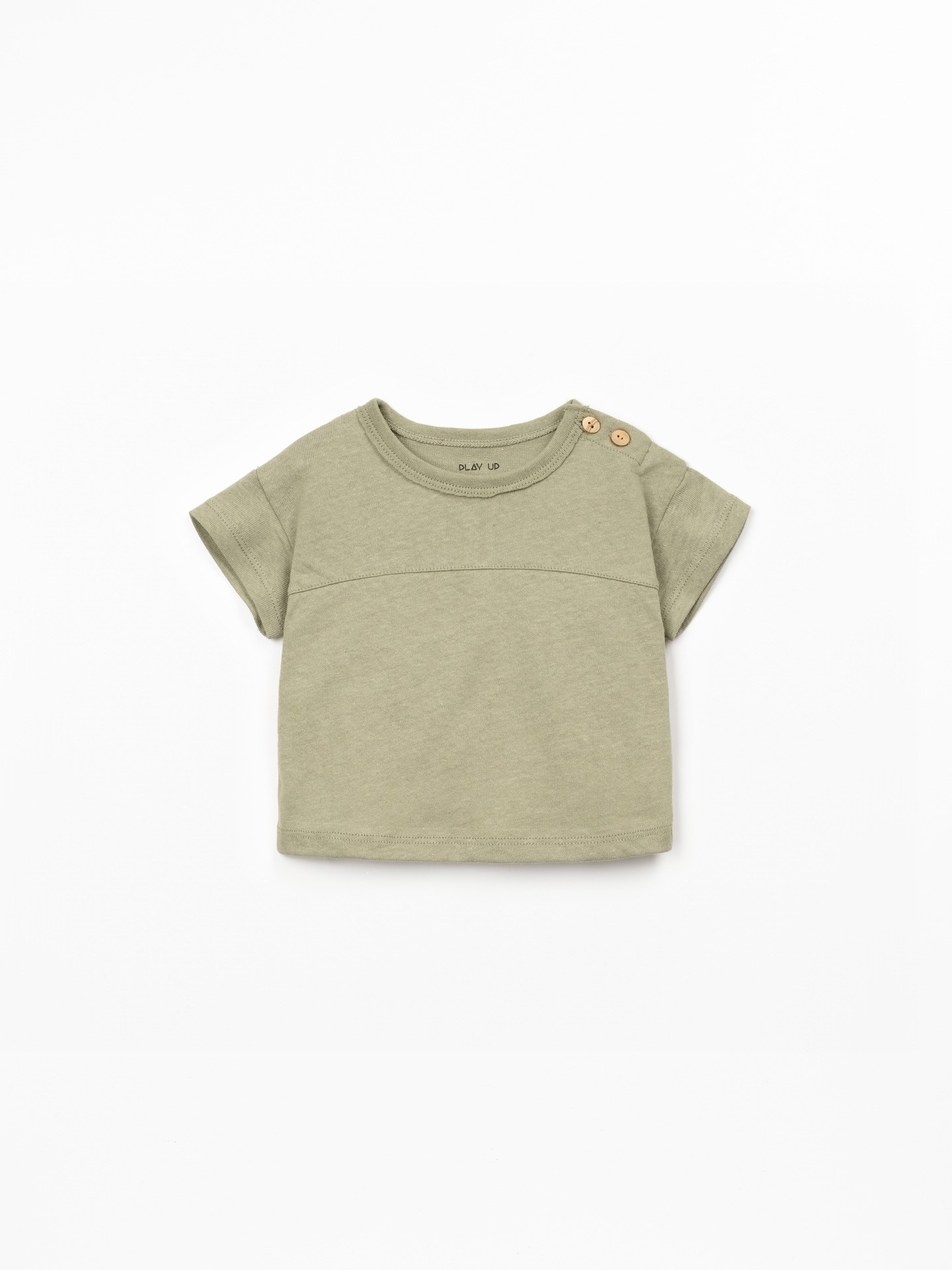 T-shirt en mélange de fibres naturelles