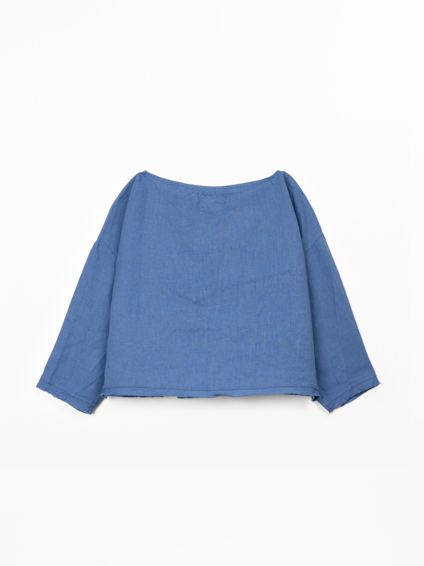 Camisola de linho com decote à barco