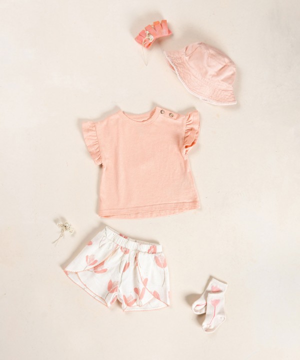 Organic and recycled cotton jersey t-shirt