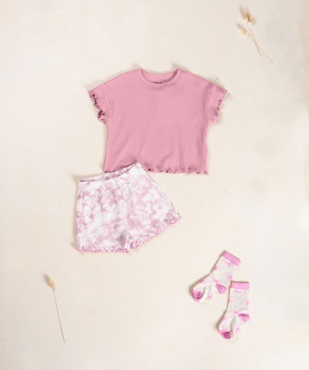 Pyjama imprimé en coton biologique