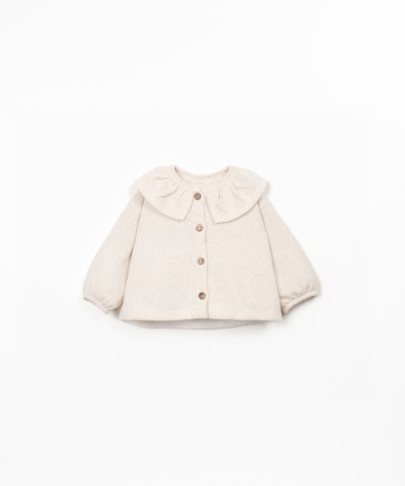 Veste en mélange de coton et fibres recyclées