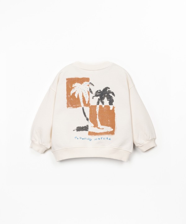 Sweat-shirt avec illustration au dos