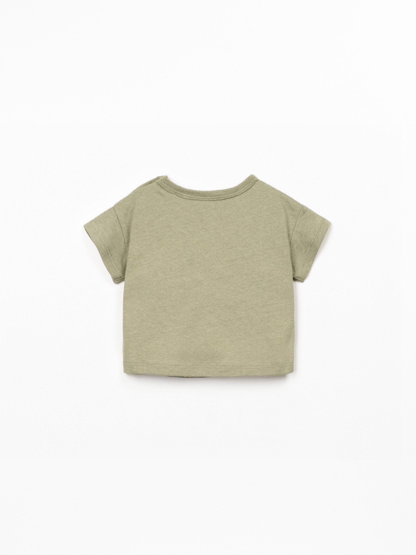 T-shirt en mélange de fibres naturelles