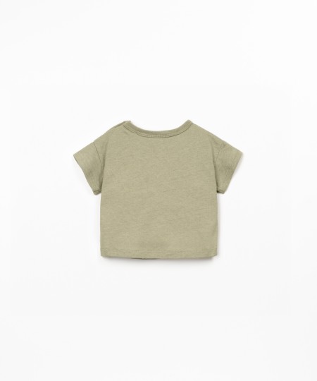 T-shirt en mélange de fibres naturelles