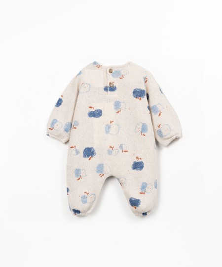 Combinaison en maille imprimée