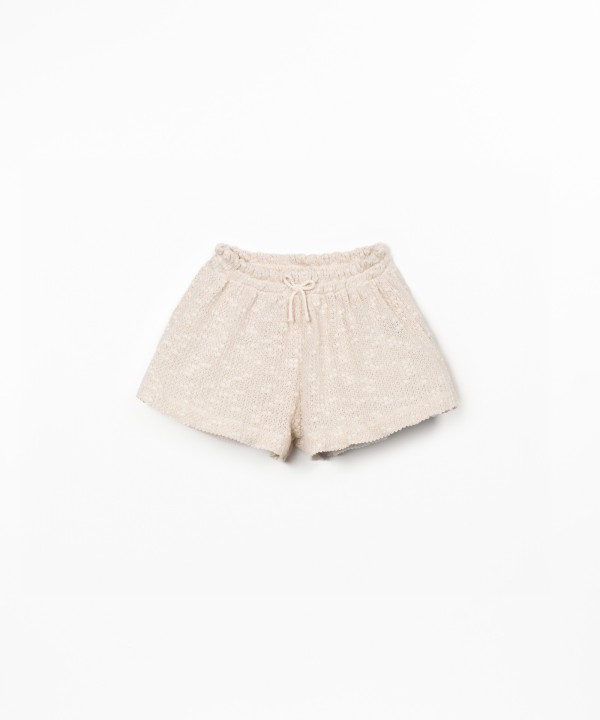 Short en maille � effet crochet