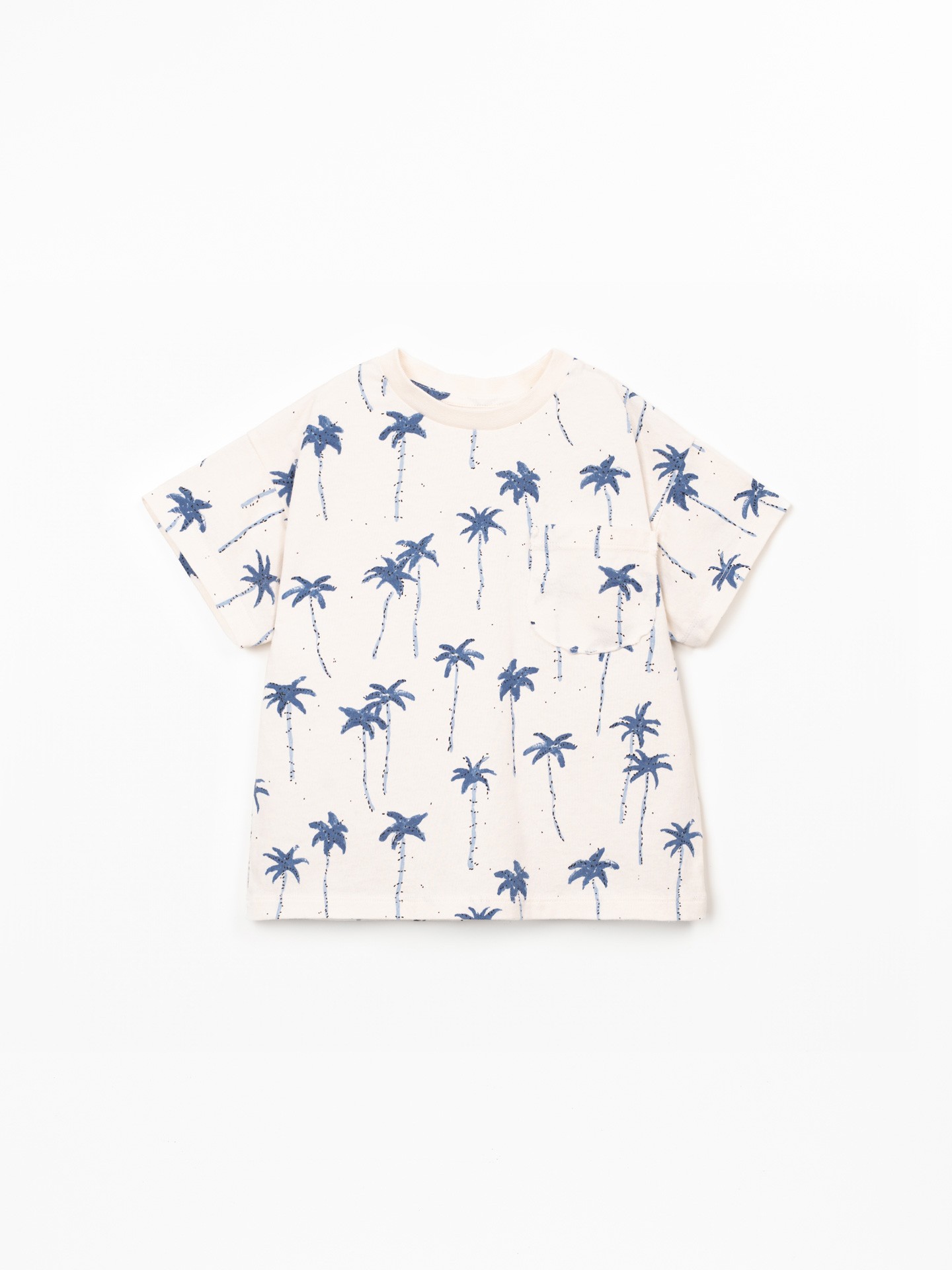 T-shirt en mélange de fibres naturelles et de fibres recyclées