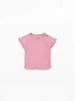 T-shirt en jersey c�tel� de coton biologique