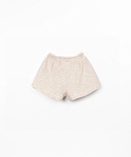 Short en maille à effet crochet