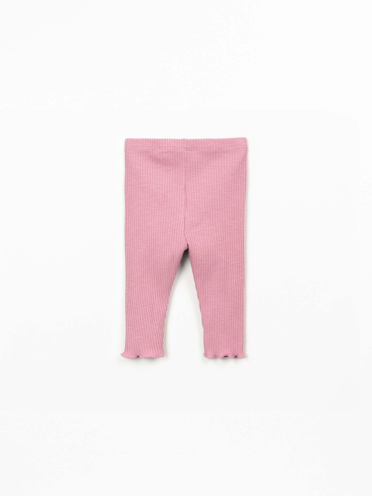 Ribbed leggings in organic cotton