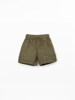 Short en lin avec ceinture ajustable