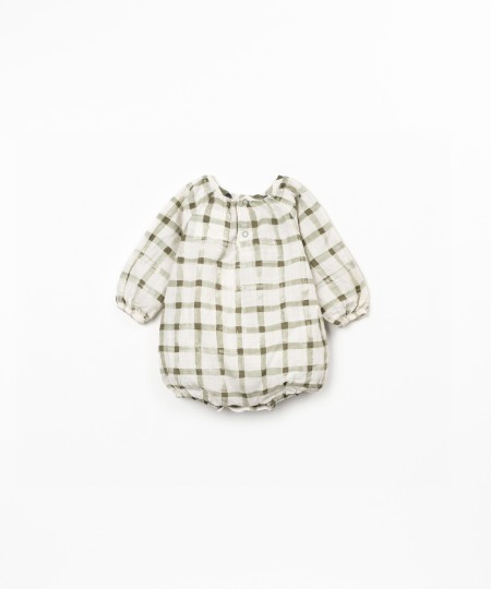 Jumpsuit with checkered print