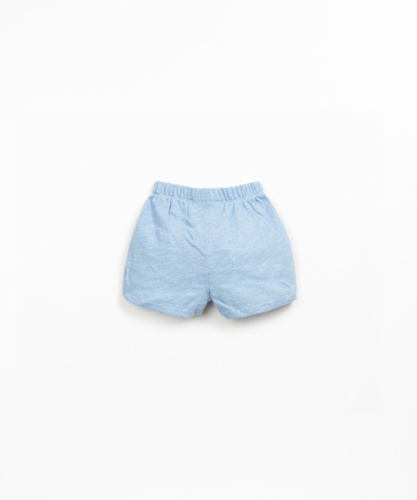 Short en maille en coton biologique